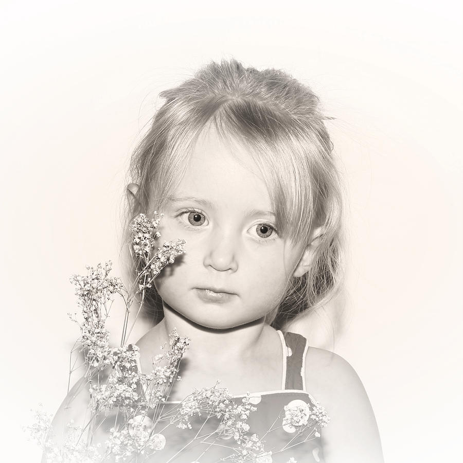 Vintage Flower Girl Photograph by Tracie Schiebel