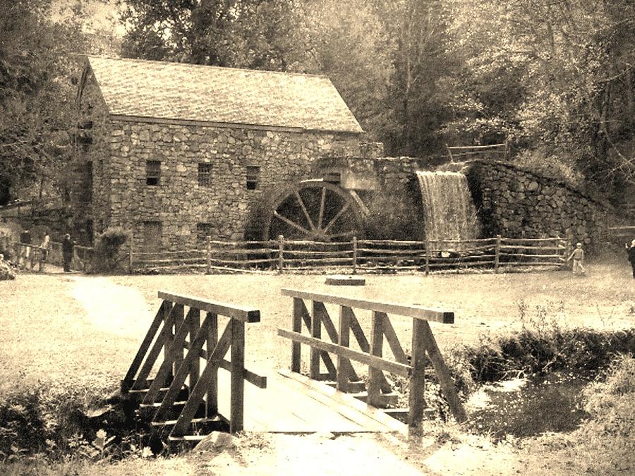 Vintage Grist Mill Photograph by Kim Galluzzo