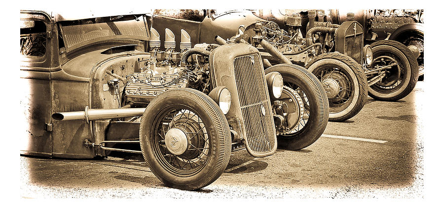Transportation Photograph - Vintage Hot Rods by Steve McKinzie