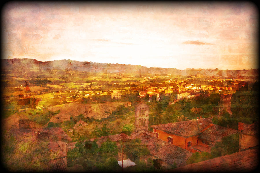 Vintage  Landscape Florence Italy Photograph by Femina Photo Art By Maggie
