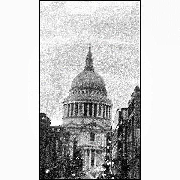 Summer Photograph - Vintage Look Edit St Pauls London by Maeve O Connell