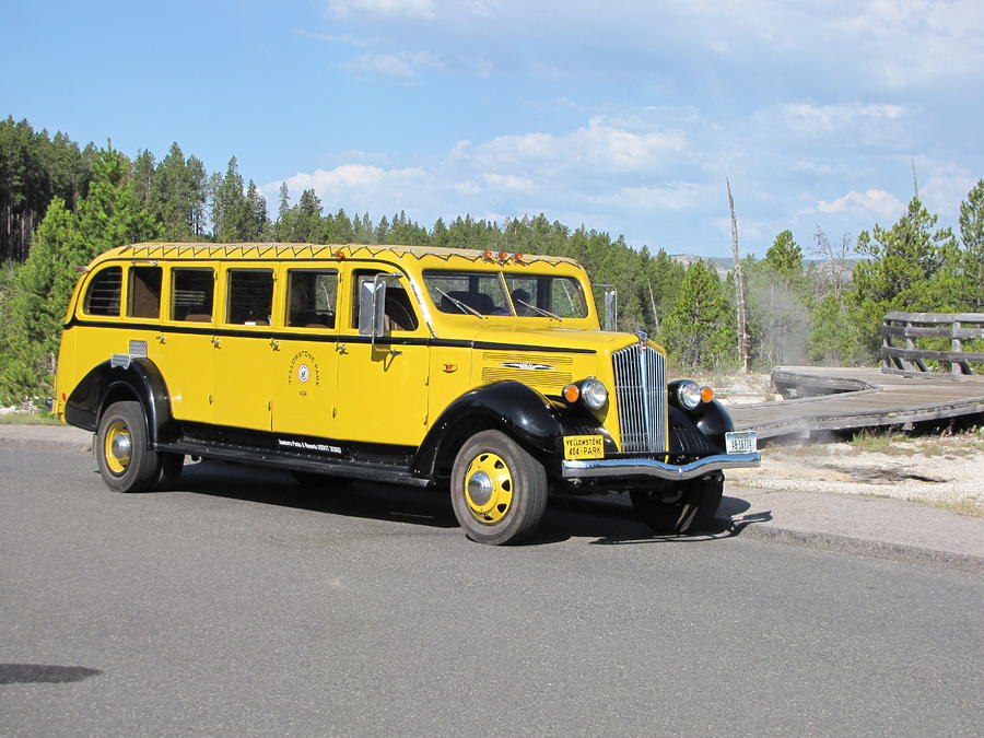 Vintage Mack Tour Bus Photograph by Dan Davis