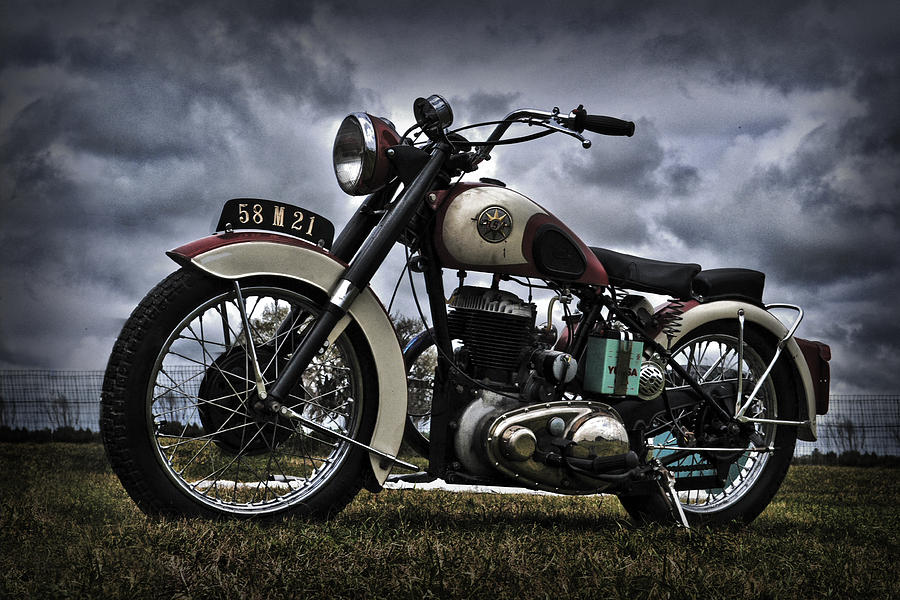 Vintage Motorcycles Digital Art By Carolann Cahill