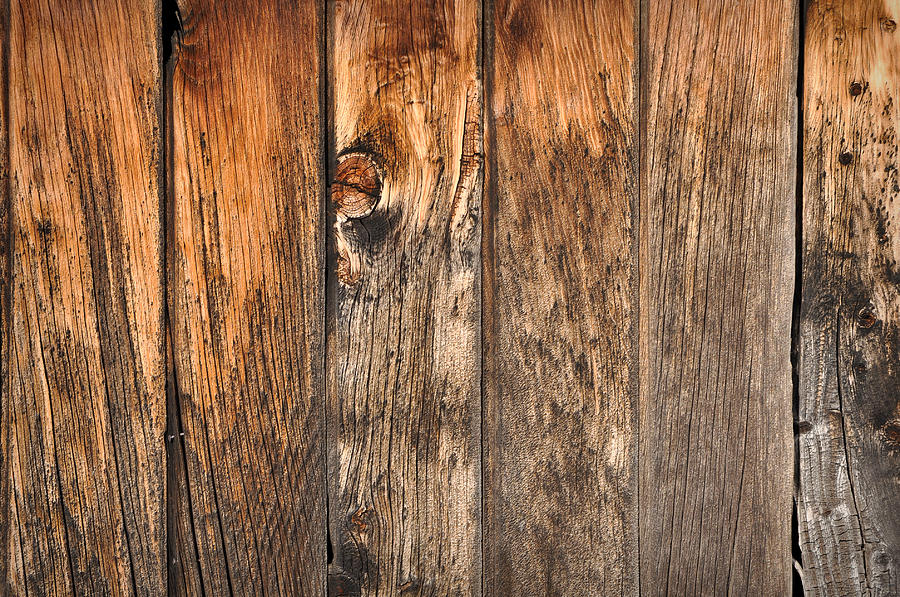 Vintage Old Wood Background Photograph by Brandon Bourdages