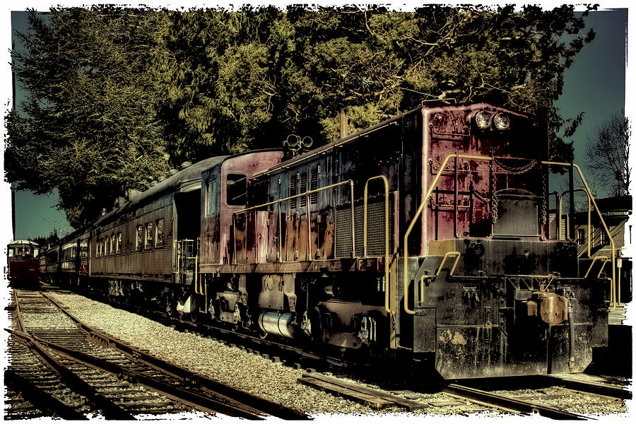 Vintage Photograph - Vintage Passenger Train III by David Patterson