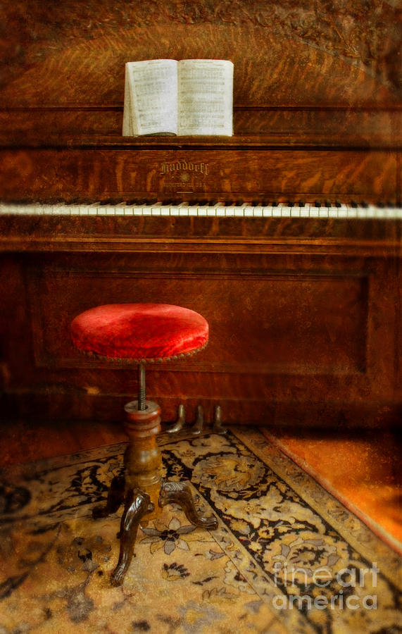 Vintage Photograph - Vintage Piano by Jill Battaglia