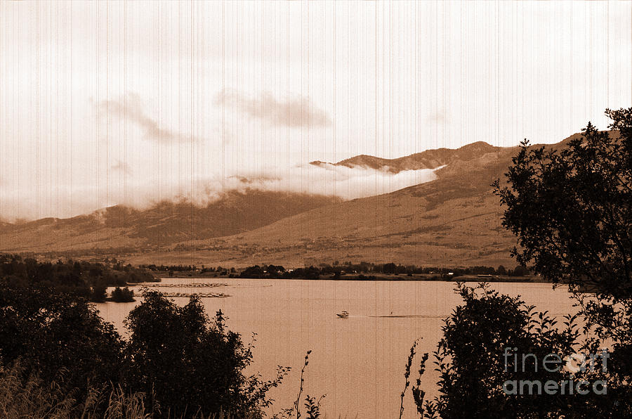 Vintage Pine View Resevoir Photograph by Donna Greene