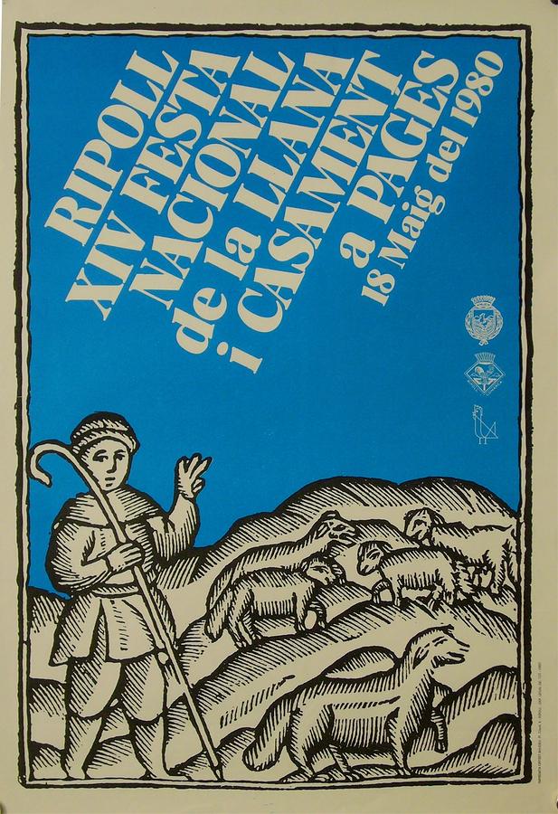 Sheep Drawing - Vintage Poster Festa Nacional De La Llana by Anonymous Sheep Drawing - Vintage Poster Festa Nacional De La Llana by Anonymous