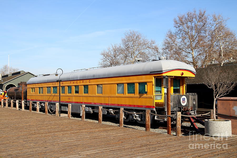 Vintage Railroad Trains In Old Sacramento California . 7D11508 Photograph by Wingsdomain Art and Photography