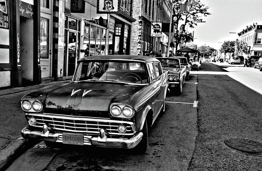 VINTAGE RAMBLER and a Few Other Classic Cars Photograph by Janice Adomeit