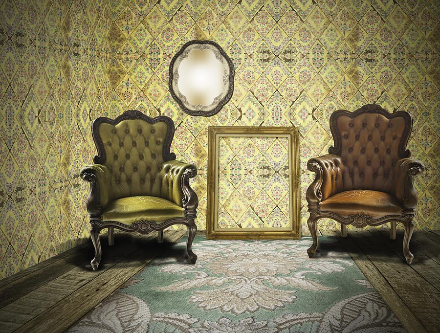 Vintage Room Interior Photograph by Setsiri Silapasuwanchai