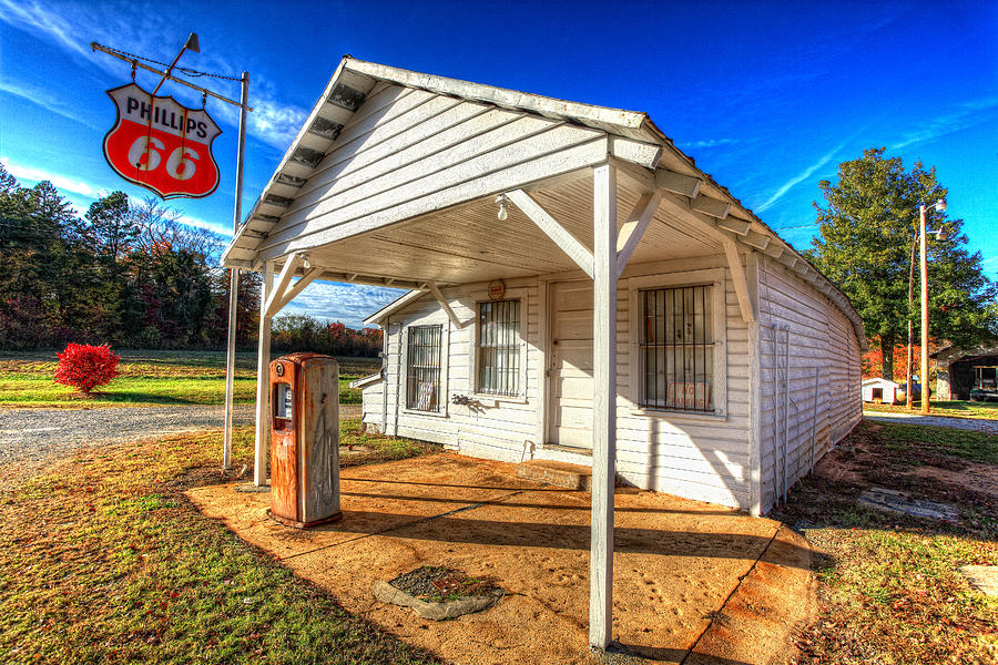 Vintage Rural One Pump Gas Station Photograph by Dan Carmichael