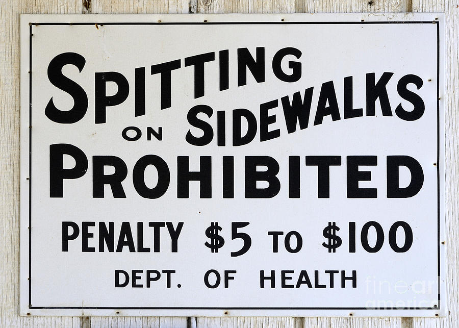 Vintage Sign For Spitter Haters Photograph by Bob Christopher