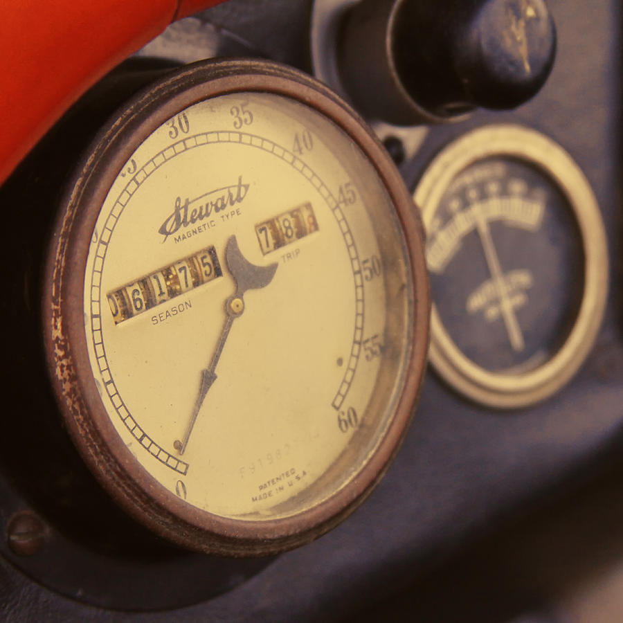 Vintage Speedometer Photograph by Tony Grider