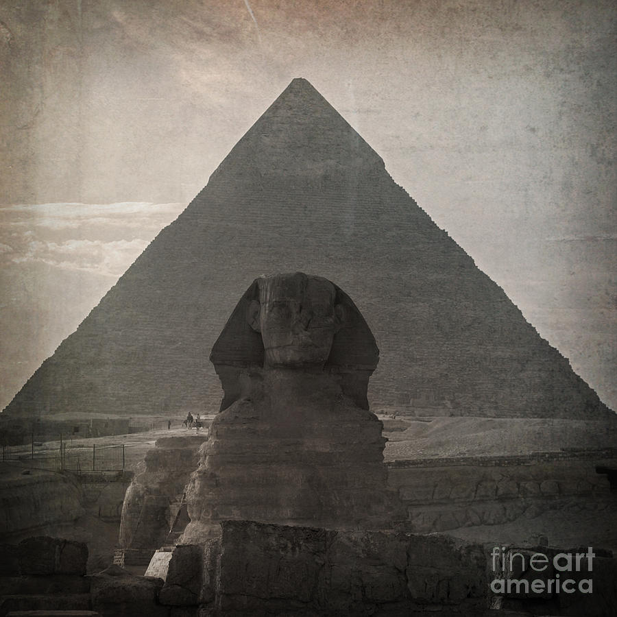 Architecture Photograph - Vintage Sphinx by Jane Rix