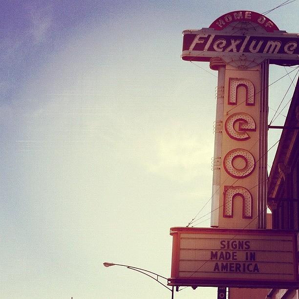 Vintage Photograph - #vintage #store #sign #neon by Jenna Luehrsen