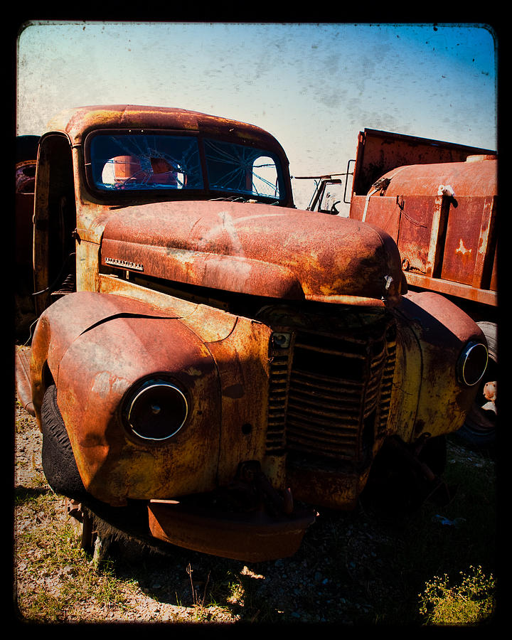 Car Photograph - Vintage Truck in TTV by Sonja Quintero