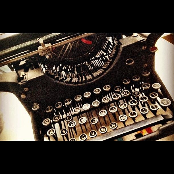Vintage Photograph - #vintage #typewriter Bought At #carboot by John Mcmurdo