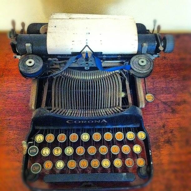Vintage Photograph - Vintage Typewriter by Brent McGilvary