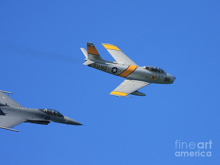 Vintage US Air Force Jet Fighter In Flight . 40D2275 Photograph by  Wingsdomain Art and Photography - Fine Art America