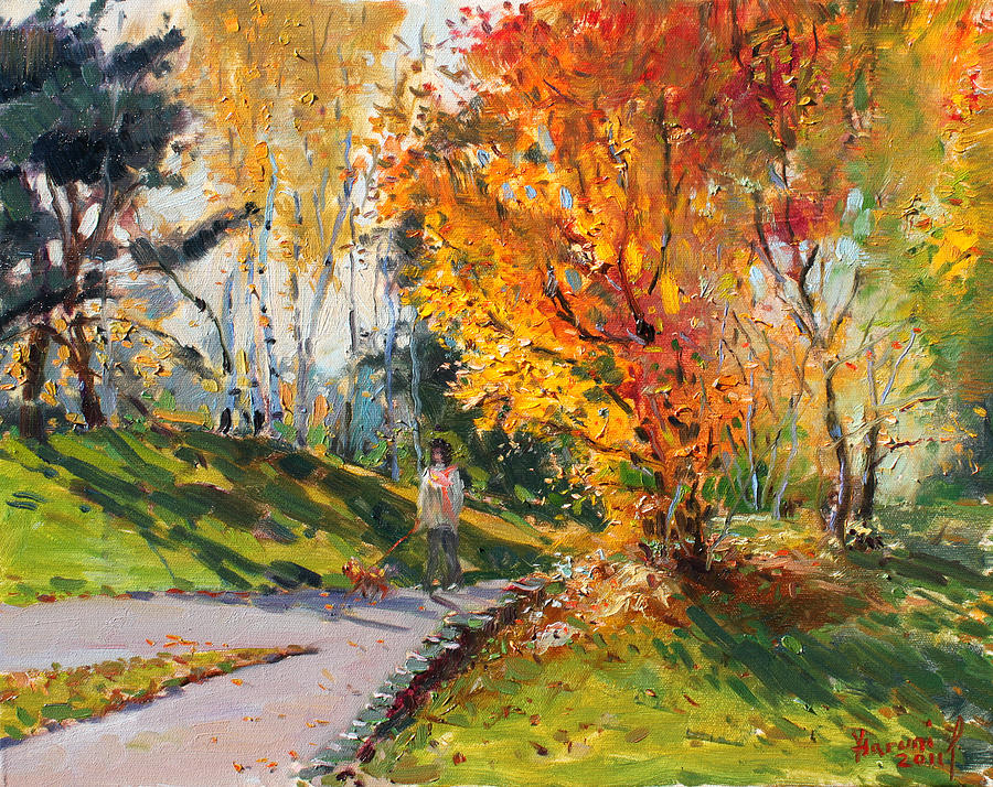 Fall Painting - Viola in a Nice Autumn Day  by Ylli Haruni
