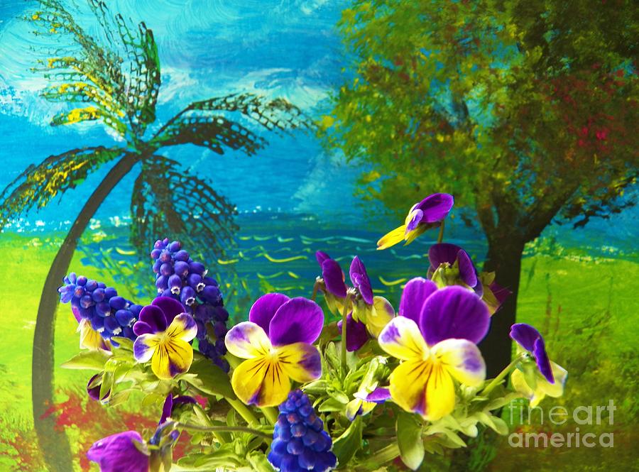 Viola Island Painting by Judy Via-Wolff