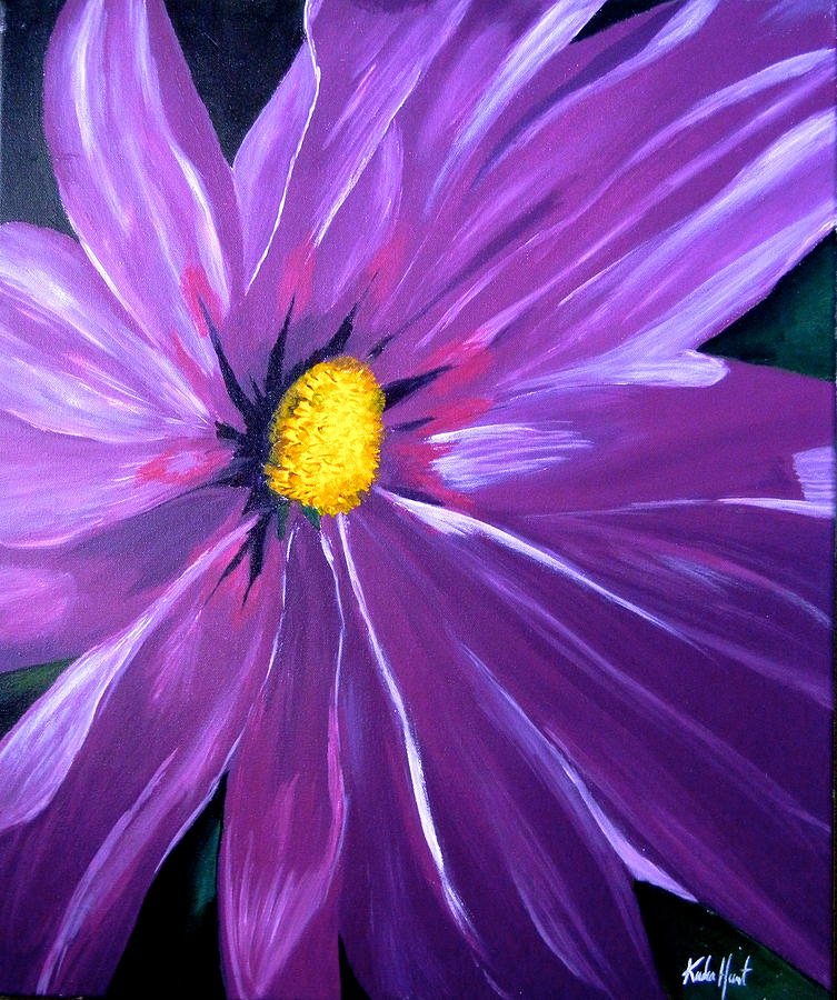 Violet Blossom Painting by Kendra Hunt - Pixels