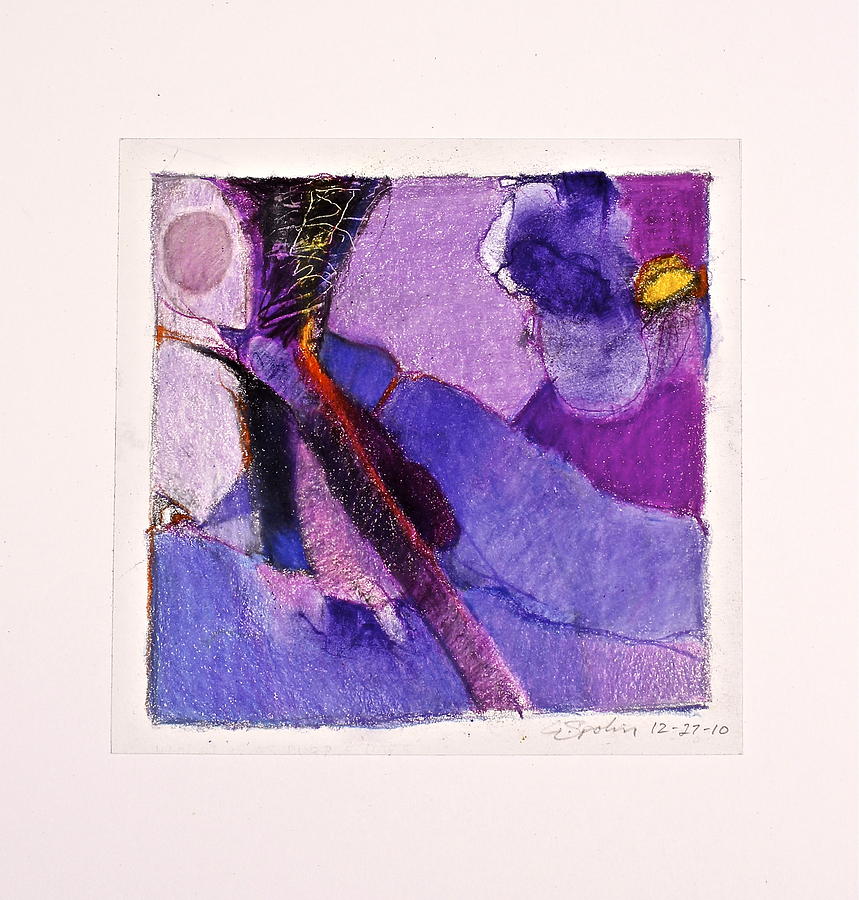 Violet IS As Purple DOES  --START- Drawing by Cliff Spohn