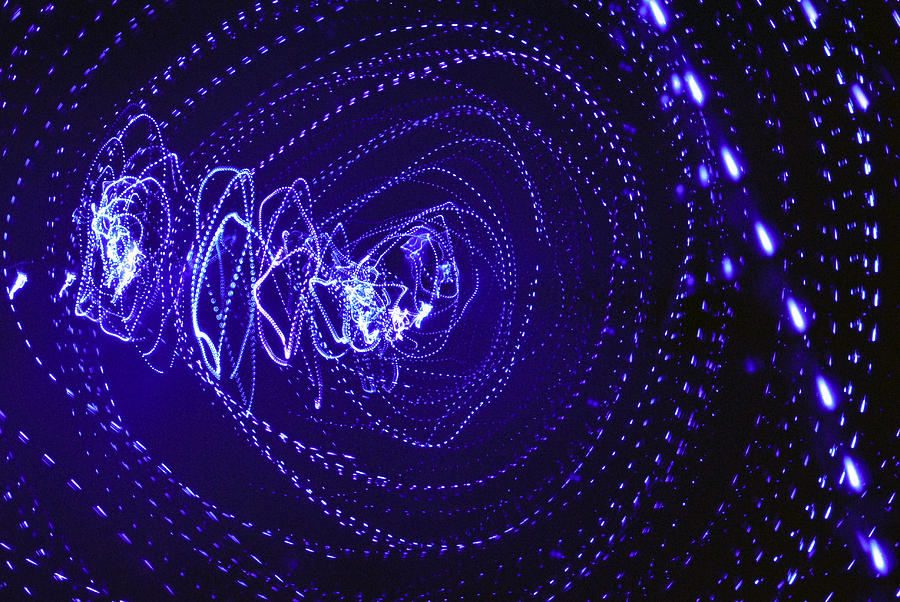 Violet Neon Lights 2 Photograph