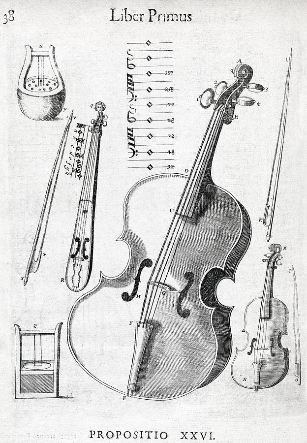 Violin Photograph - Violin, 17th Century Artwork by Middle Temple Library