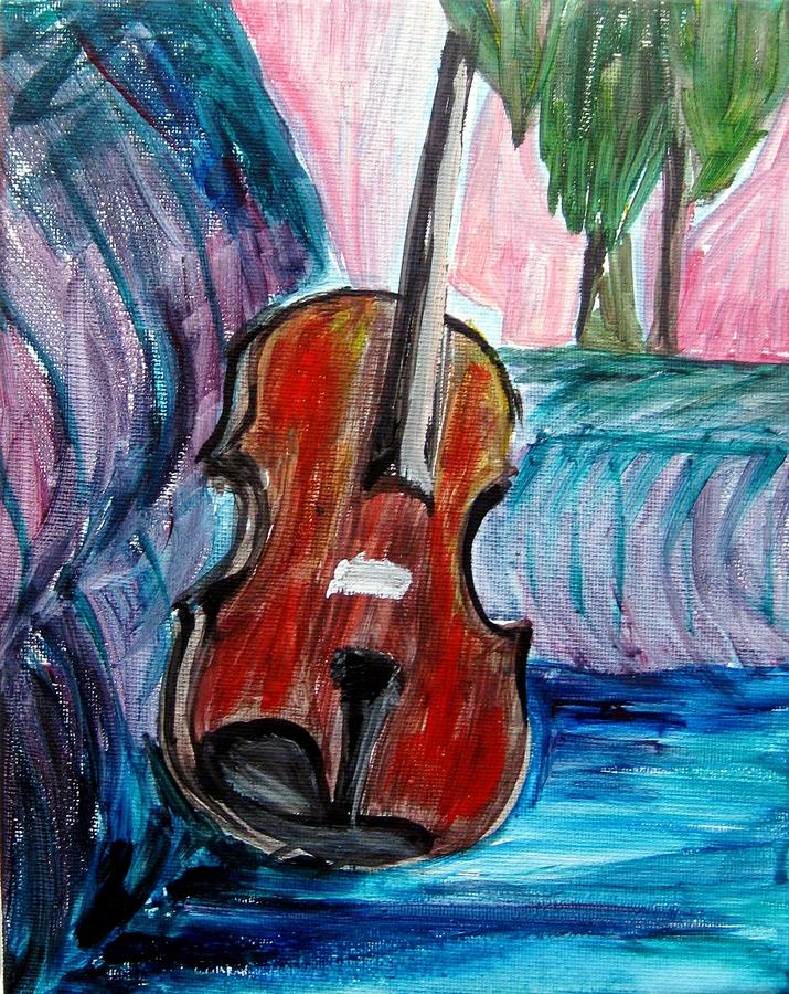 Violin Painting by Amanda Dinan