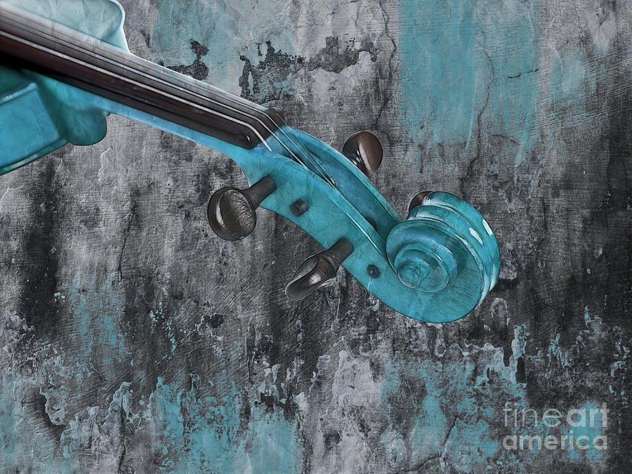 Violinelle - Turquoise 04d2 Photograph by Variance Collections