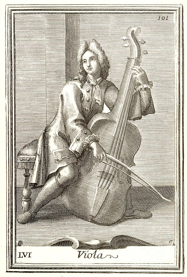 Violoncello, 1723 Photograph by Granger