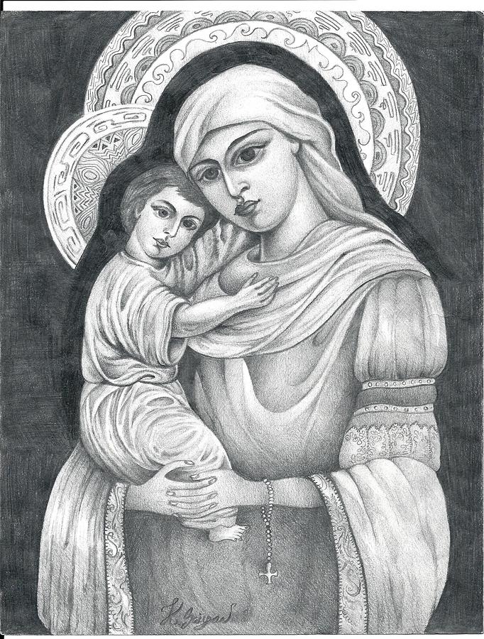 Art Sketch: Virgin Mary by jonah-onix on DeviantArt