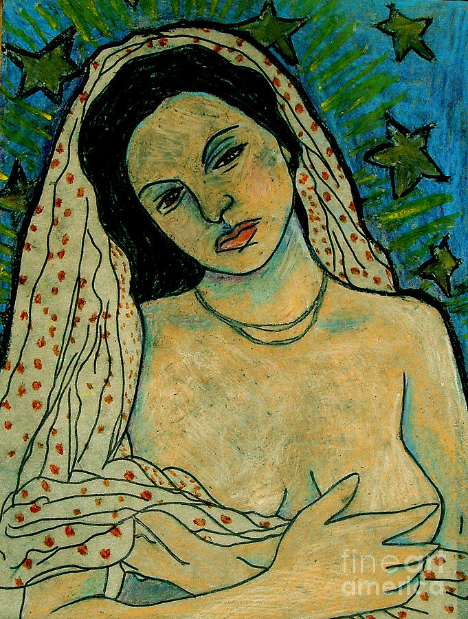 Virgin Mother Painting by Monica Furlow