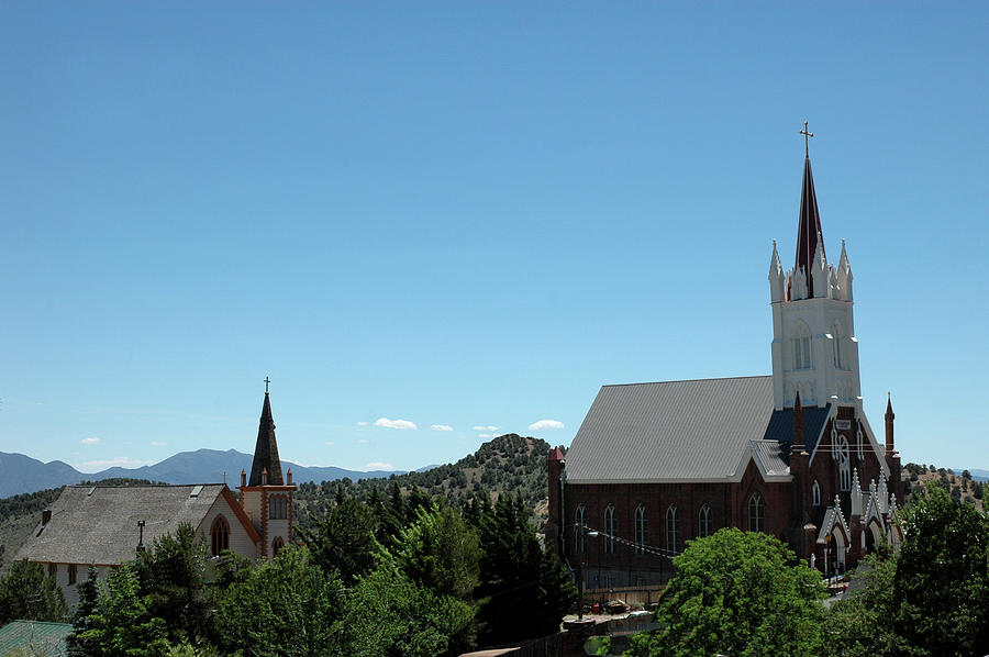Virginia City Nevada Churches Photograph by LeeAnn McLaneGoetz McLaneGoetzStudioLLCcom
