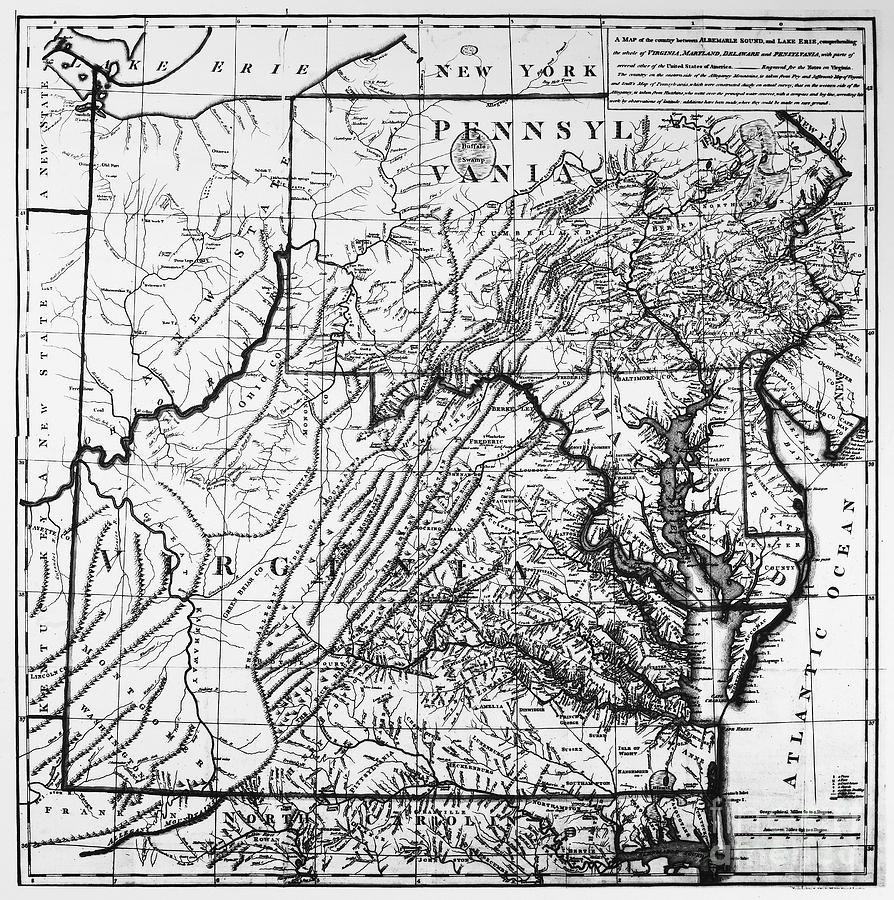 Virginia Map C1784 Granger 