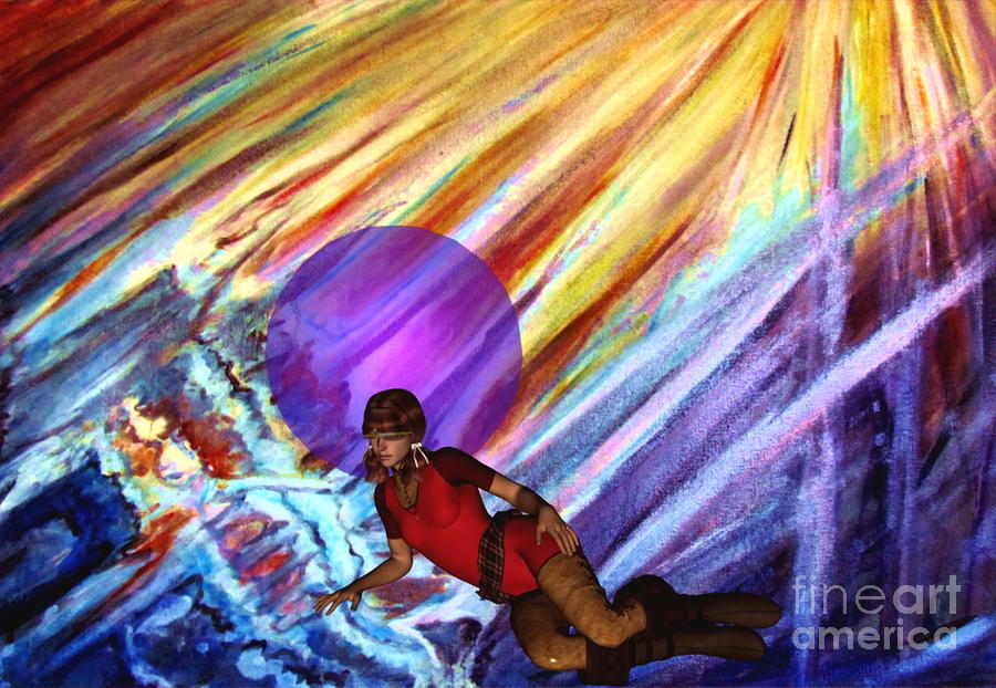 Virtual Reality in Space Digital Art by Stanley Morganstein