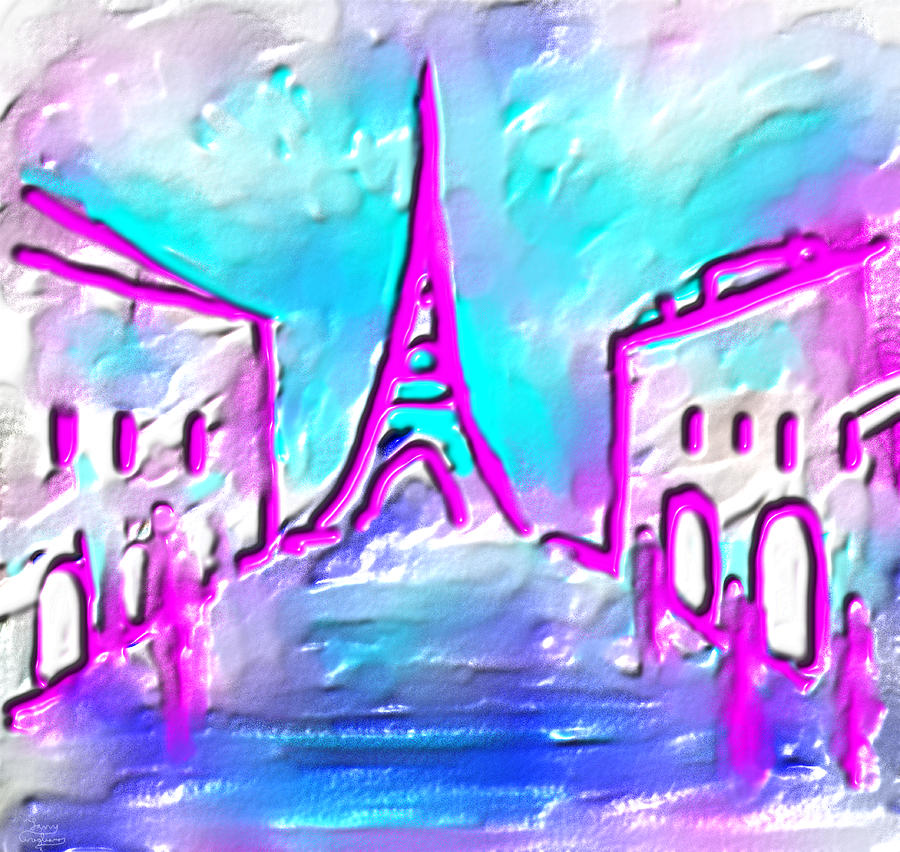 Visions Of Paris Painting by Larry Cirigliano