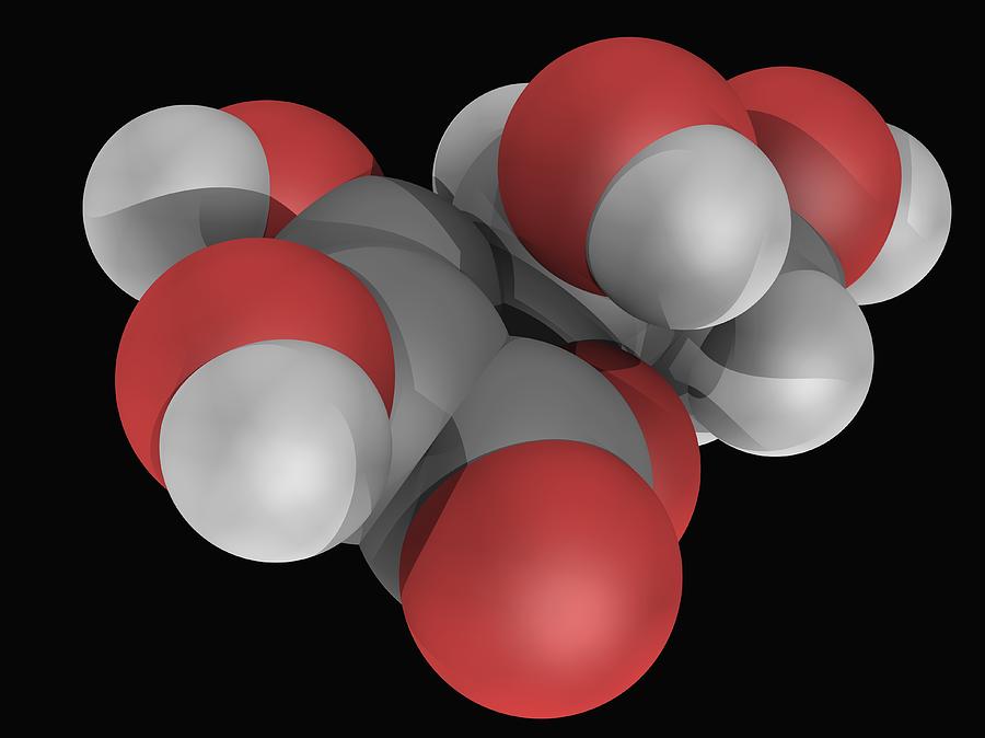 Vitamin C (ascorbic Acid) Molecule Digital Art by Laguna Design