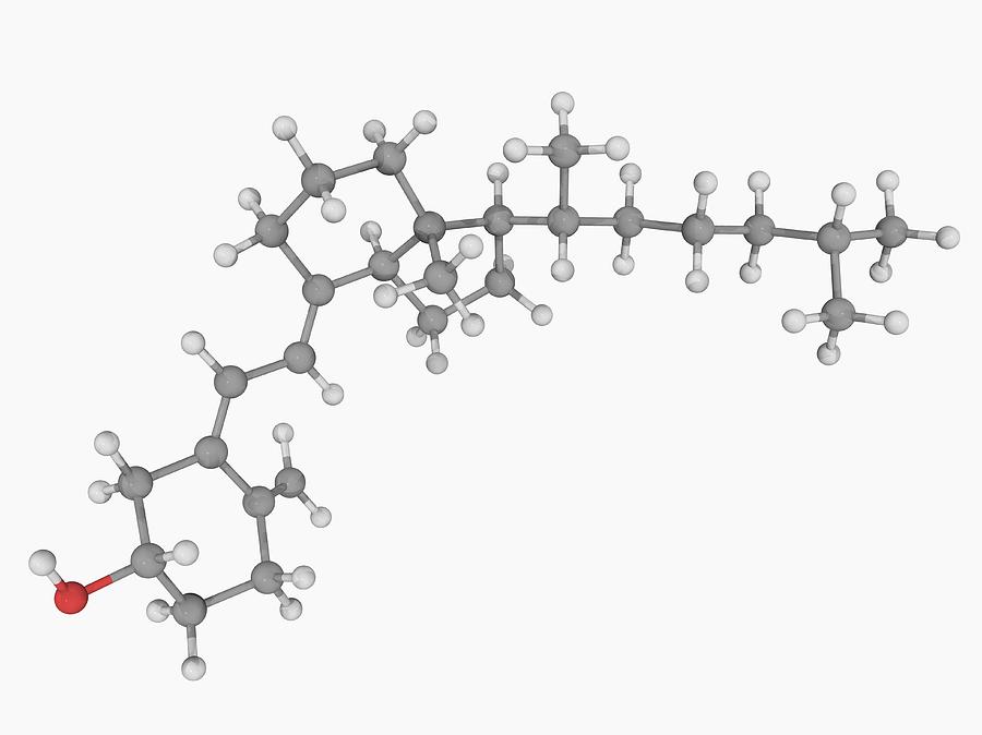 Vitamin D Molecule Digital Art by Laguna Design
