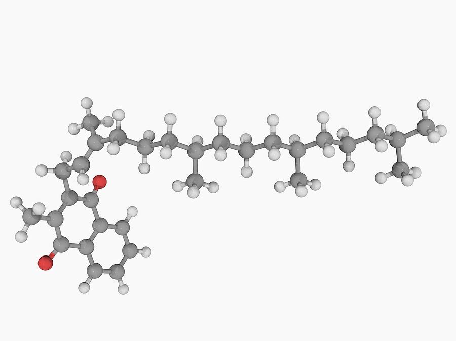 Vitamin K1 Molecule Digital Art by Laguna Design