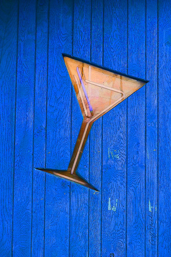 Vituccis Door Blue Digital Art by Geoff Strehlow