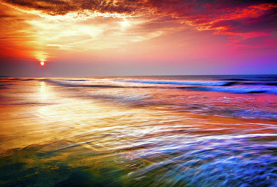 Vivid Beach Photograph by Steven Llorca