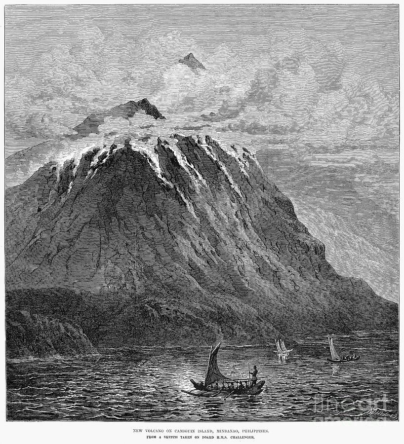 Volcano: Mindanao, 1875 Photograph by Granger