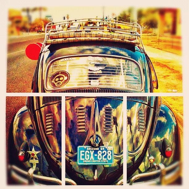 Vintage Photograph - #volkswagen #bug #beetle #ragtop by CactusPete AZ