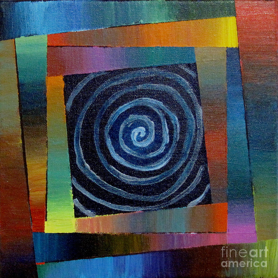 Abstract Painting - Vortex Through the Prisms by Jeremy Aiyadurai