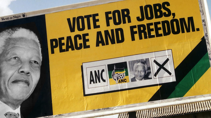 Vote Mandela Photograph by Andrew Hewett