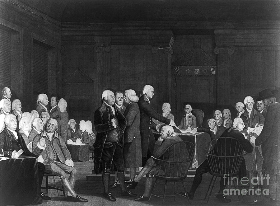 Voting Independence, 1776 Photograph by Granger
