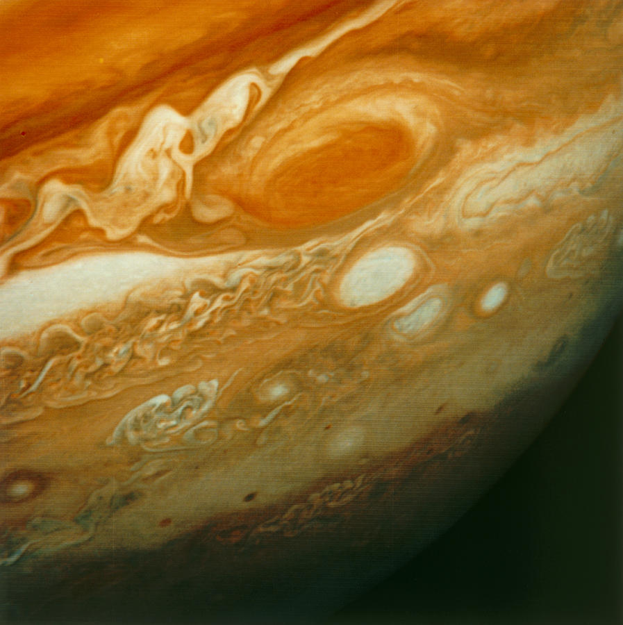 Voyager 1 View Of Jupiter's Great Red Spot by Science Photo Library